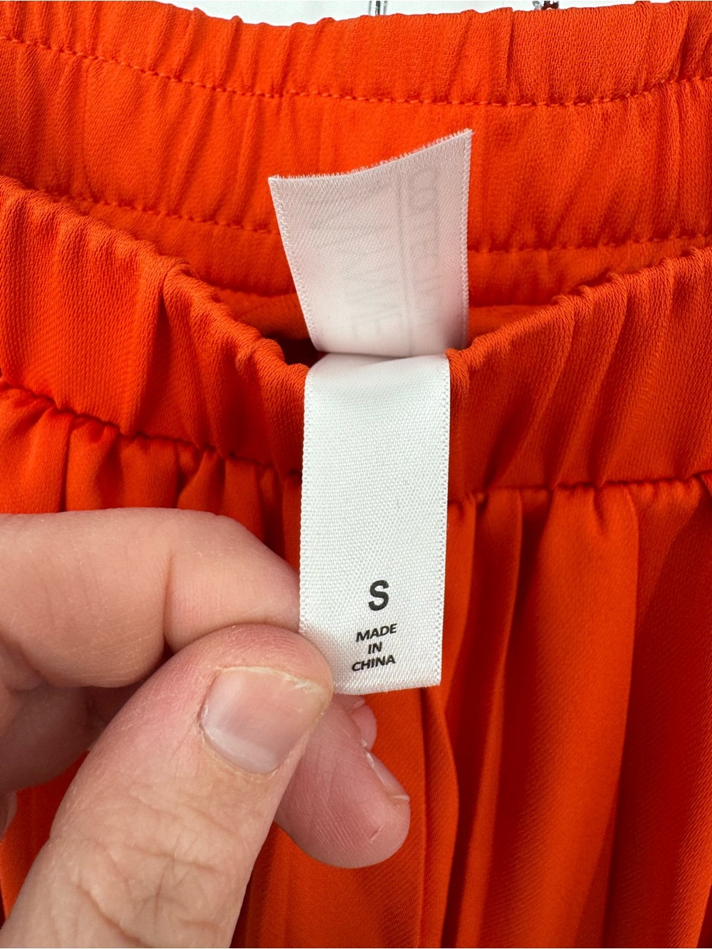 Wynne Collection Women's Redish Orange Wide Leg Flowy Pants Resort Size Small - Picture 10 of 11